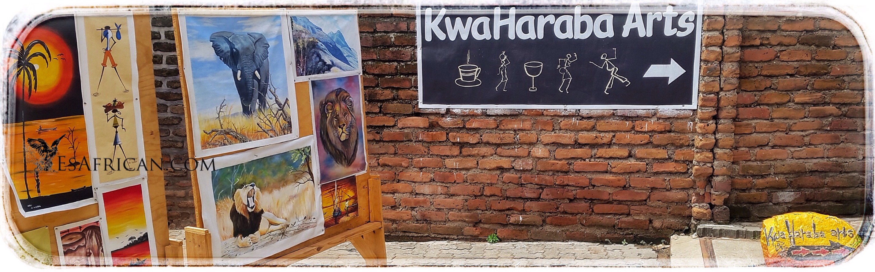 The Entrance to Kwa Haraba Arts Cafe in Blantyre