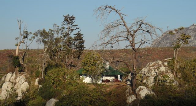 Frances Cottage as seen from Chambe Hut