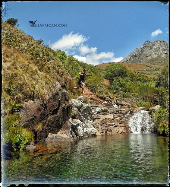 Mulanje Pools Douglas jump