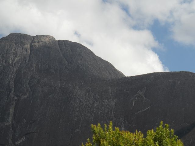 Appropriately named 'Easy Street' the easiest rock climb on Chambe's East Face involves walking straight off that shoulder and along and then straight up. Category 'difficile'.